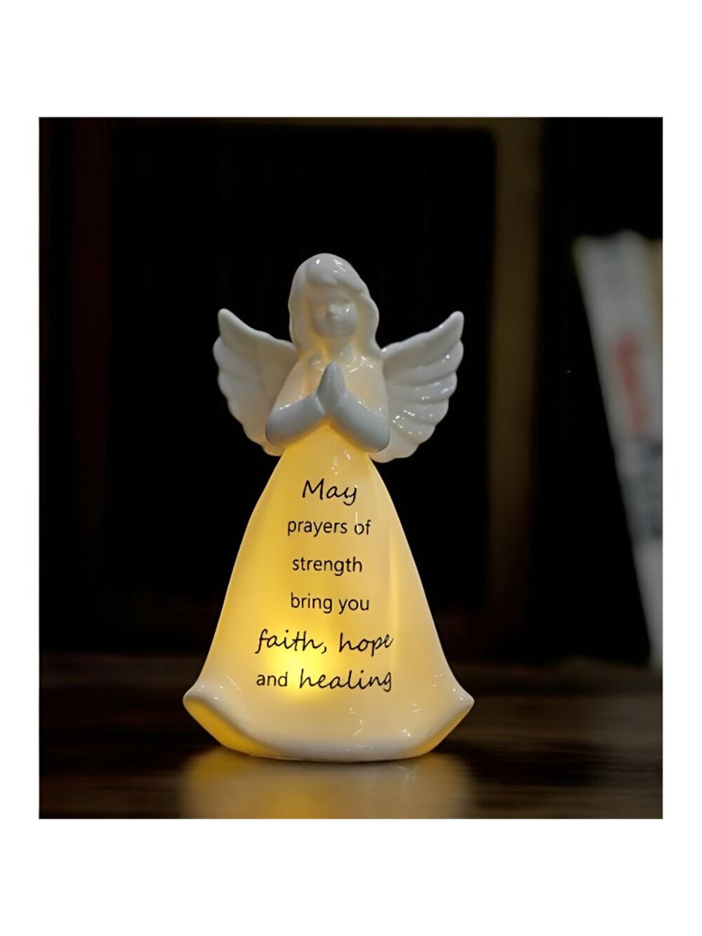 Ceramic Praying Angel Figurine Best Gift for Loved Ones Healing